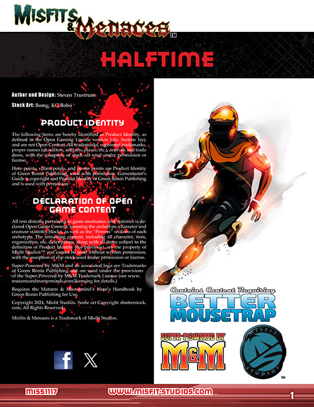 Misfits & Menaces: Halftime