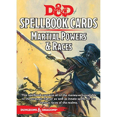 D&D SpellBook Cards - Martial Powers & Races Cards (41 Cards)