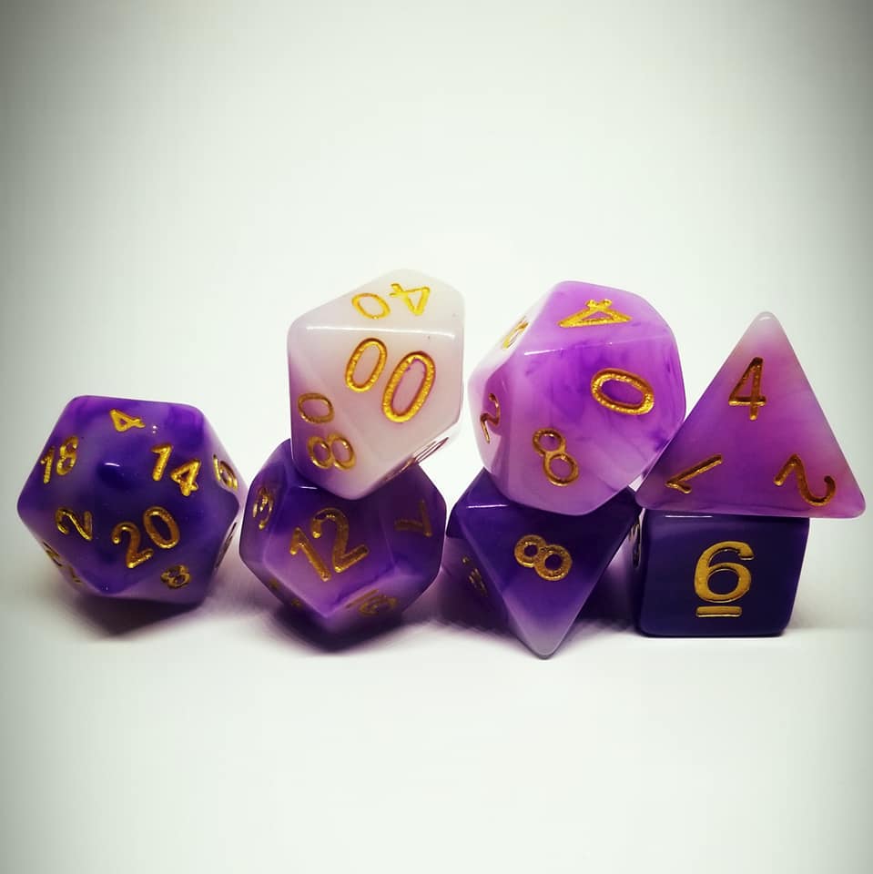 Purple Reign Dice Set