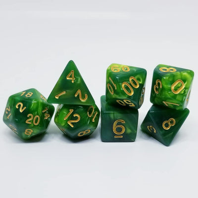 Verdant Poise 7 Dice Set