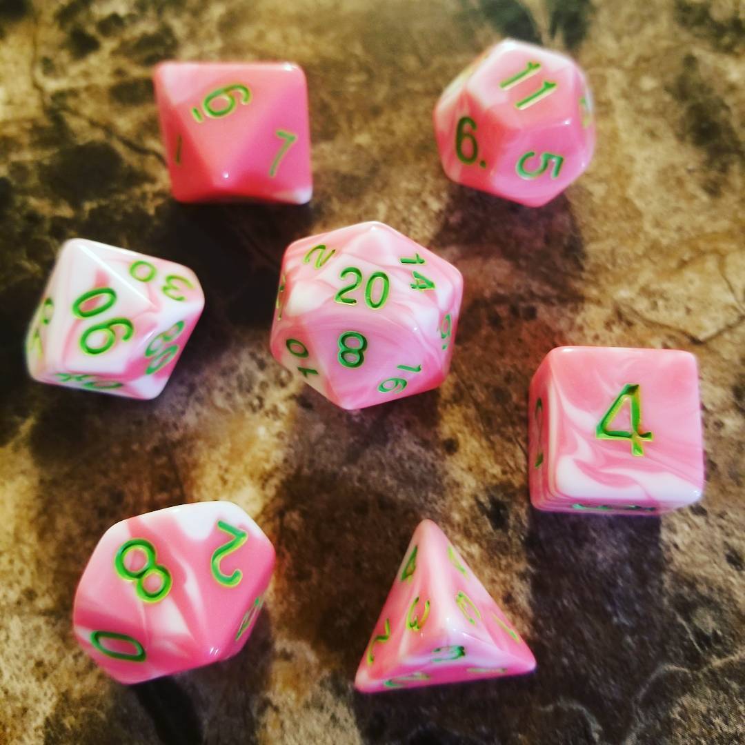 Unicorn Flesh Dice Set
