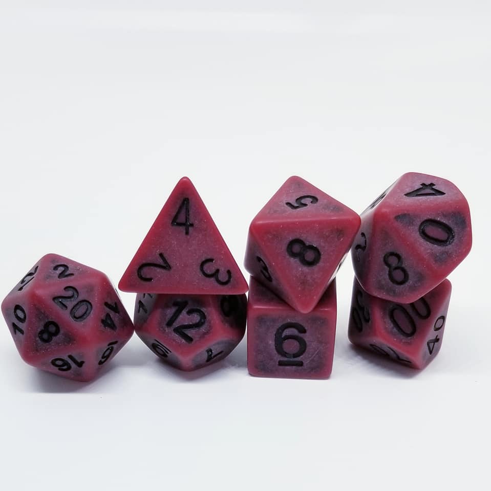 Fighter Red Dice Set