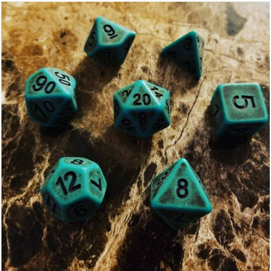 Cthulhu Green Dice Set