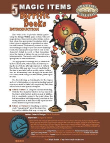 5 Magic Items: Horrific Books