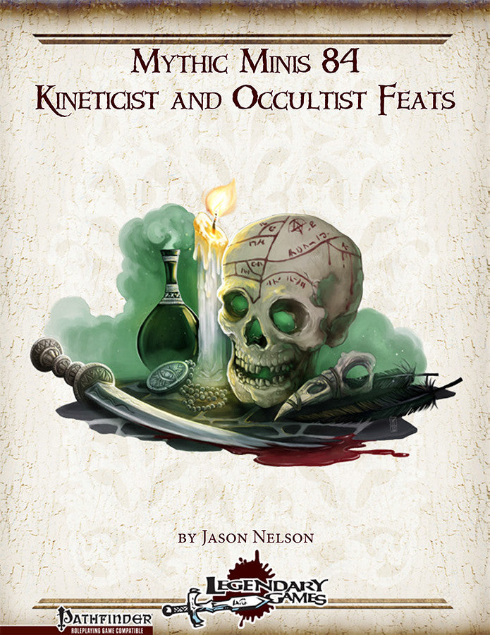 Mythic Minis 84: Kineticist and Occultist Feats
