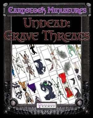 Cardstock Miniatures: Undead - Grave Threats