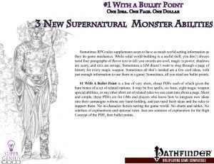 #1 with a Bullet Point: 3 New Supernatural Monster Abilities
