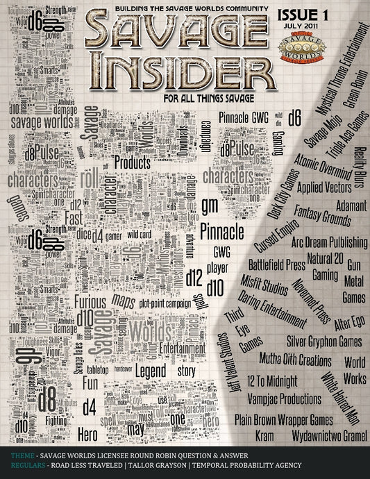 Savage Insider Issue #1: Building the Savage Worlds Community