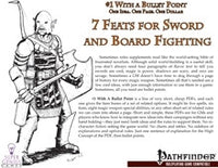 #1 with a Bullet Point: 7 Feats for Sword and Board Fighting
