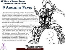 #1 with a Bullet Point: 9 Armiger Feats