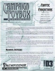 Campaign Toybox: Chaotic Concoctions