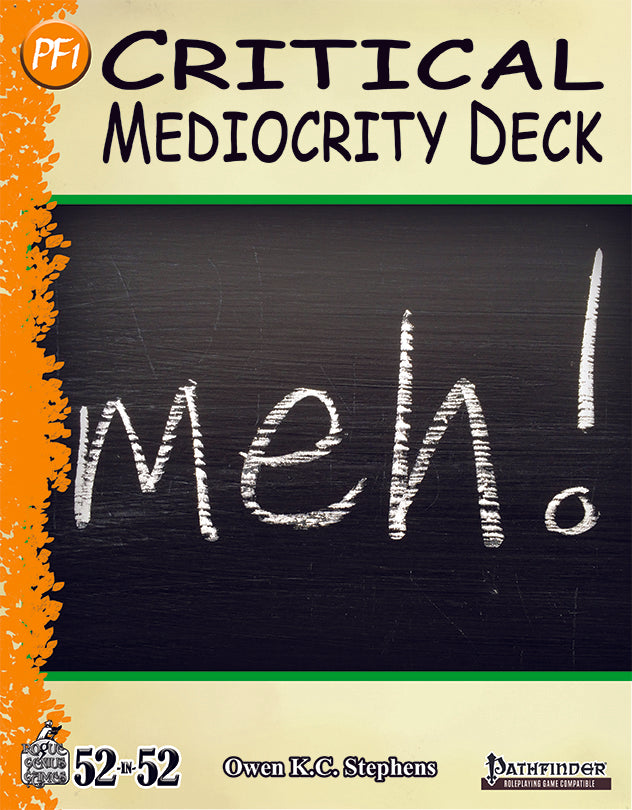 Week 17: Critical Mediocrity Deck (PF1e)
