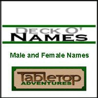 Deck O' Names: Male and Female