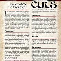 Pathfinder Short Cuts: Thanemages of Freeport