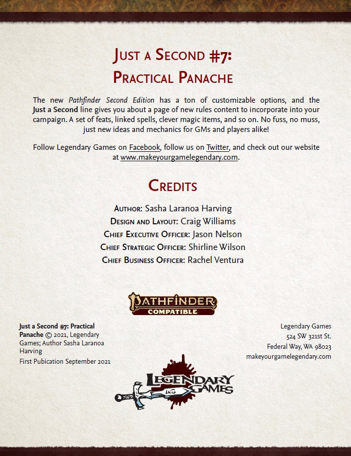 Just a Second #7: Practical Panache
