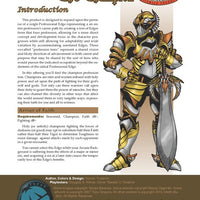 Expanded Professions: The Champion