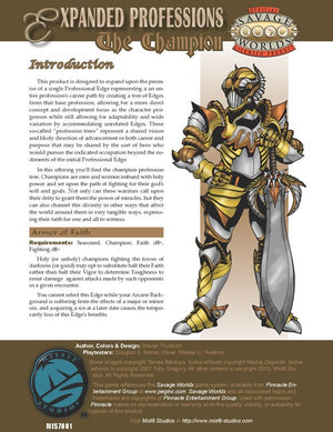 Expanded Professions: The Champion