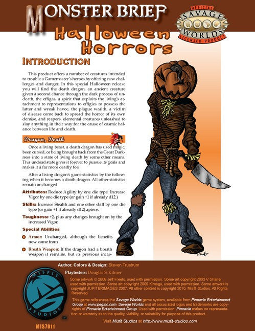 Monster Brief: Halloween Horrors