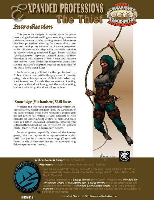 Expanded Professions: The Thief