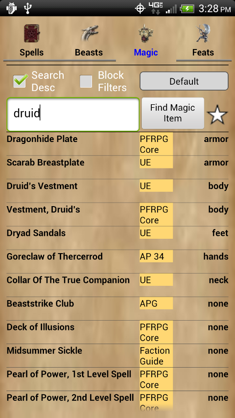 Pathfinder RPG Resource - Official Character & Rules Reference App ...