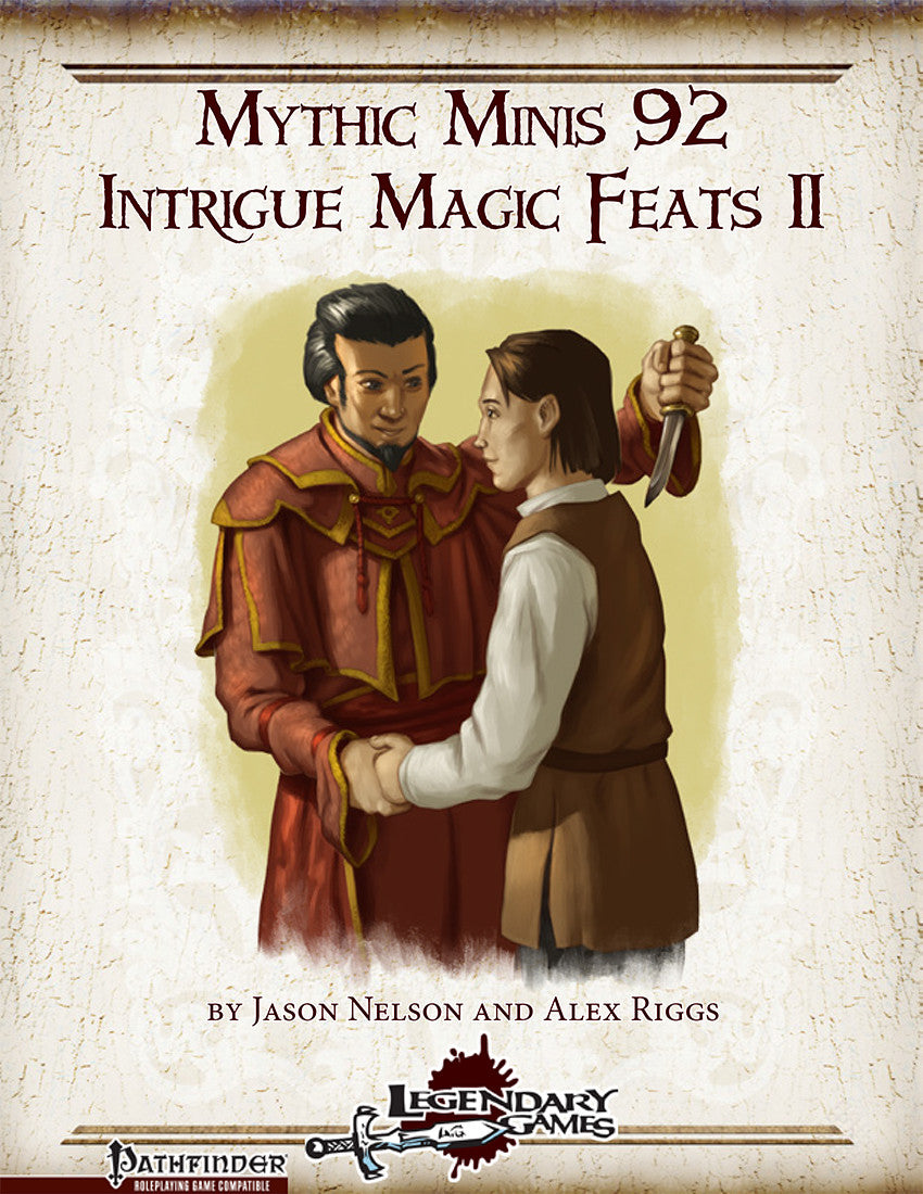 Mythic Minis 92: Intrigue Magic Feats II