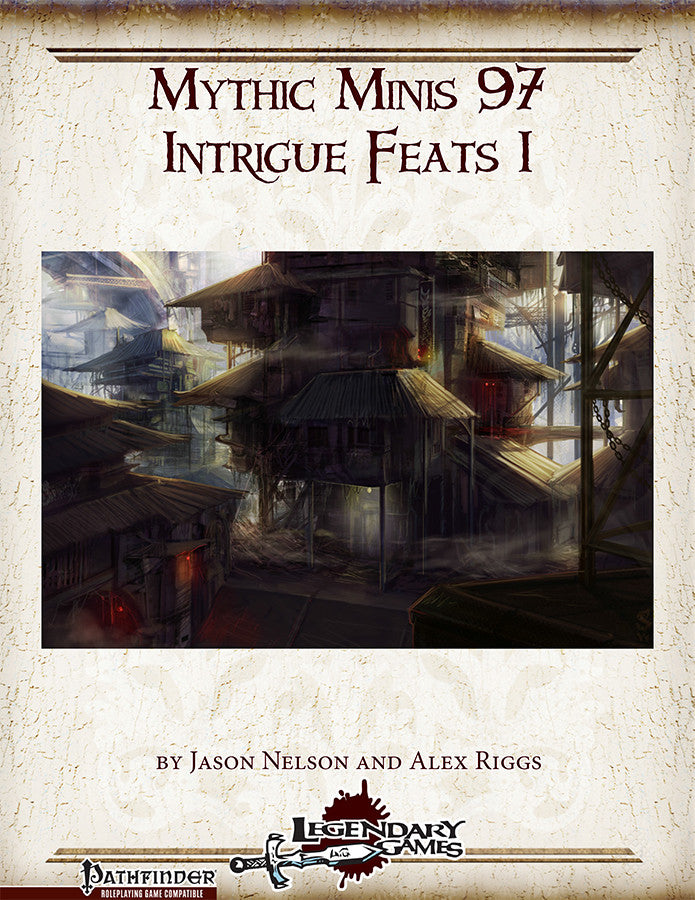 Mythic Minis 97: Intrigue Feats I