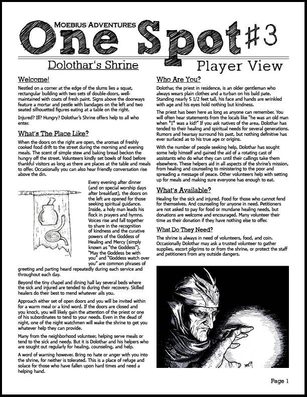 One Spot #3: Dolothar's Shrine