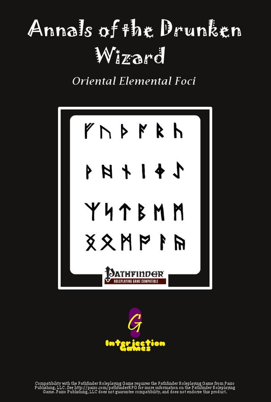 Annals of the Drunken Wizard: Oriental Elemental Foci