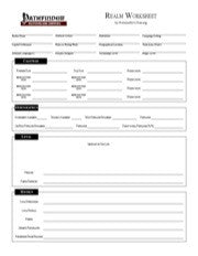 Realm Worksheet Open Gaming Store