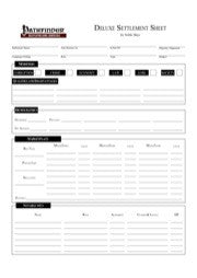 Deluxe Settlement Sheet