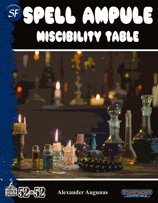 Week 25: Spell Ampule Miscibility Table (SF)