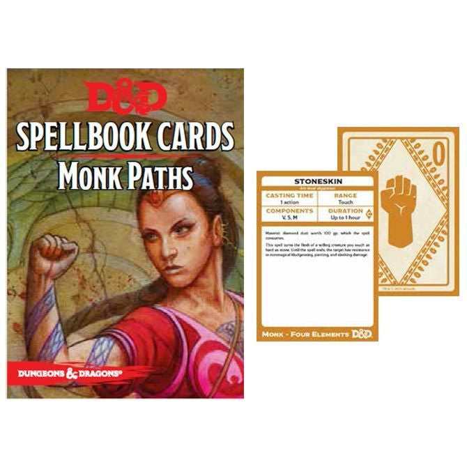 D&amp;D SpellBook Cards - Monk Traditions Cards (19 Cards) – Open Gaming Store