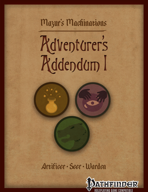 Adventurer's Addendum 1