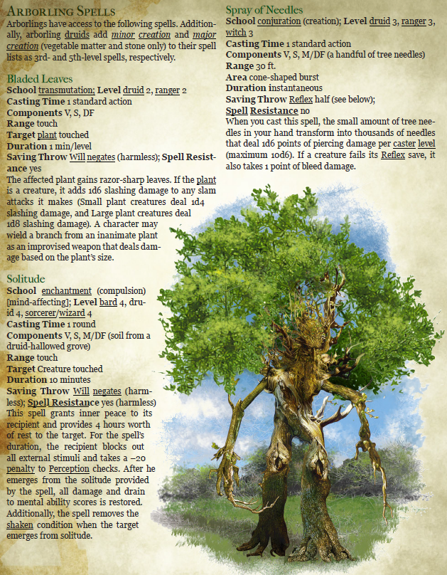 Player's Toolbox: Arborlings