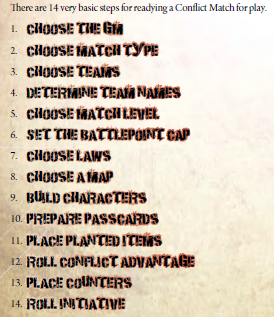 Conflict PvP Tactics and Teams Rulebook