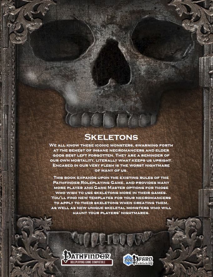 Journals of Dread Vol. II: Secrets of the Skeleton - Pathfinder 1e Undead