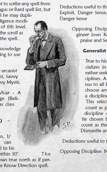 The Deductionist - Detective Base Class for Pathfinder RPG
