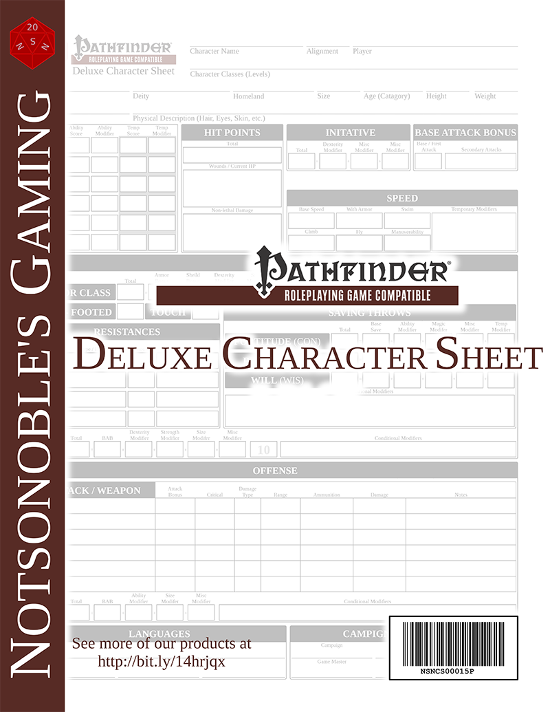 Vampire: The Masquerade 5th Edition Roleplaying Game PDF Fillable Character  Sheet