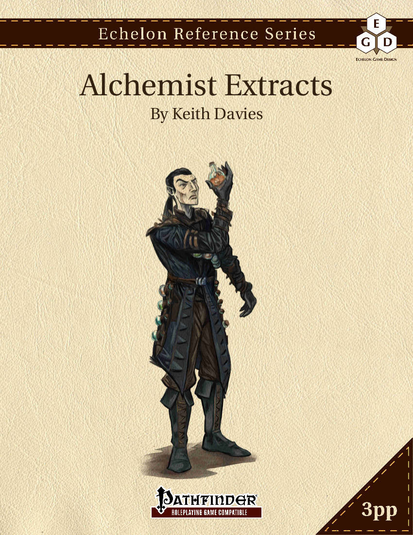 Echelon Reference Series: Alchemist Extracts (3pp+PRD)