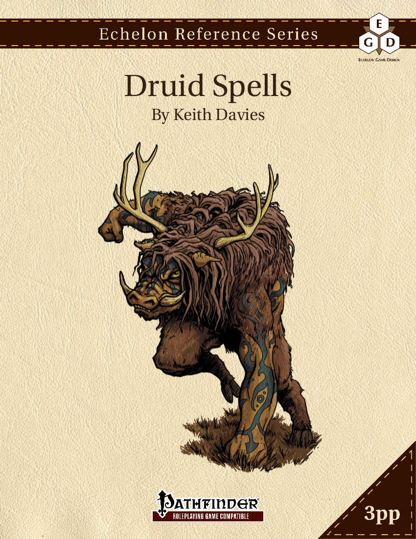Echelon Reference Series: Druid Spells (3pp+PRD)