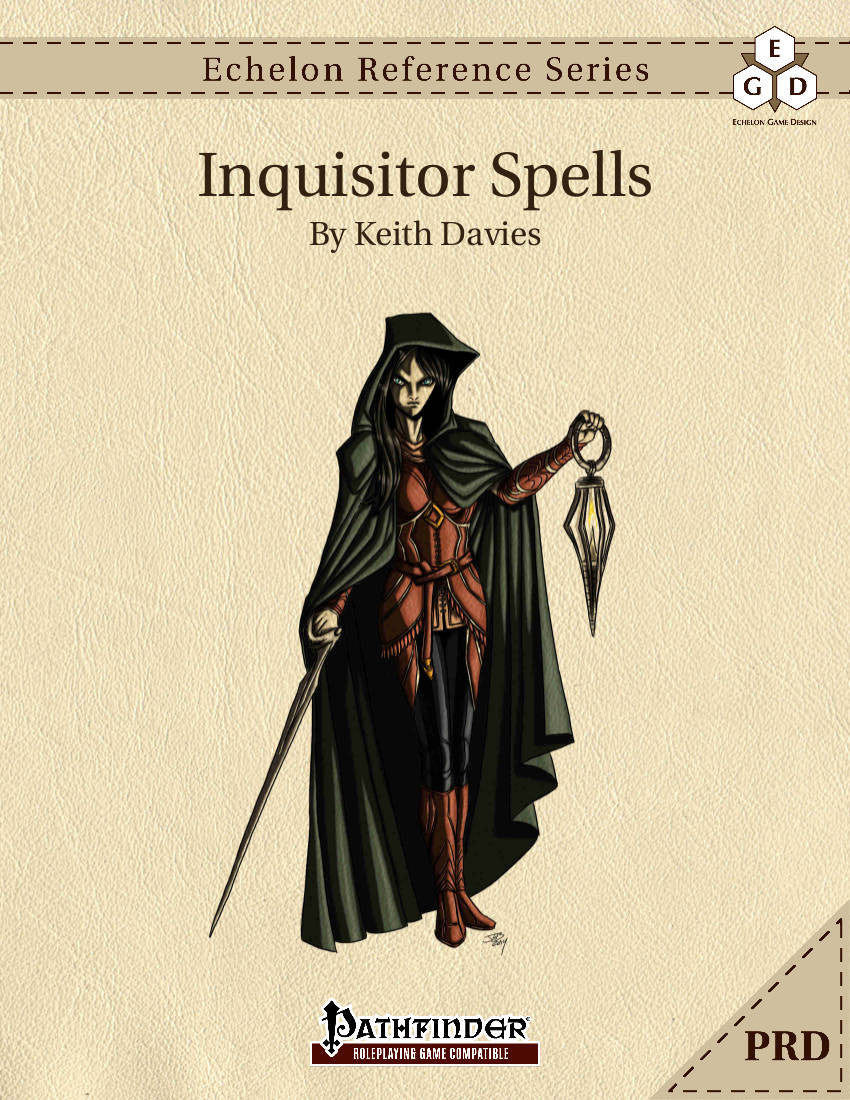 Echelon Reference Series: Inquisitor Spells (PRD-Only)