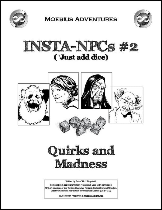 Insta-NPCs #2: Quirks and Madness