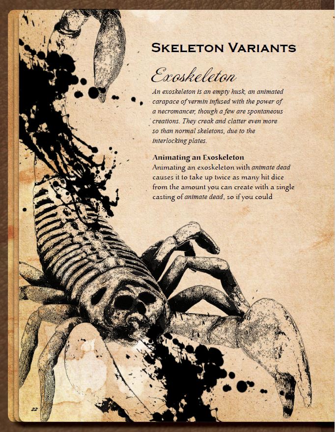 Journals of Dread Vol. II: Secrets of the Skeleton - Pathfinder 1e Undead