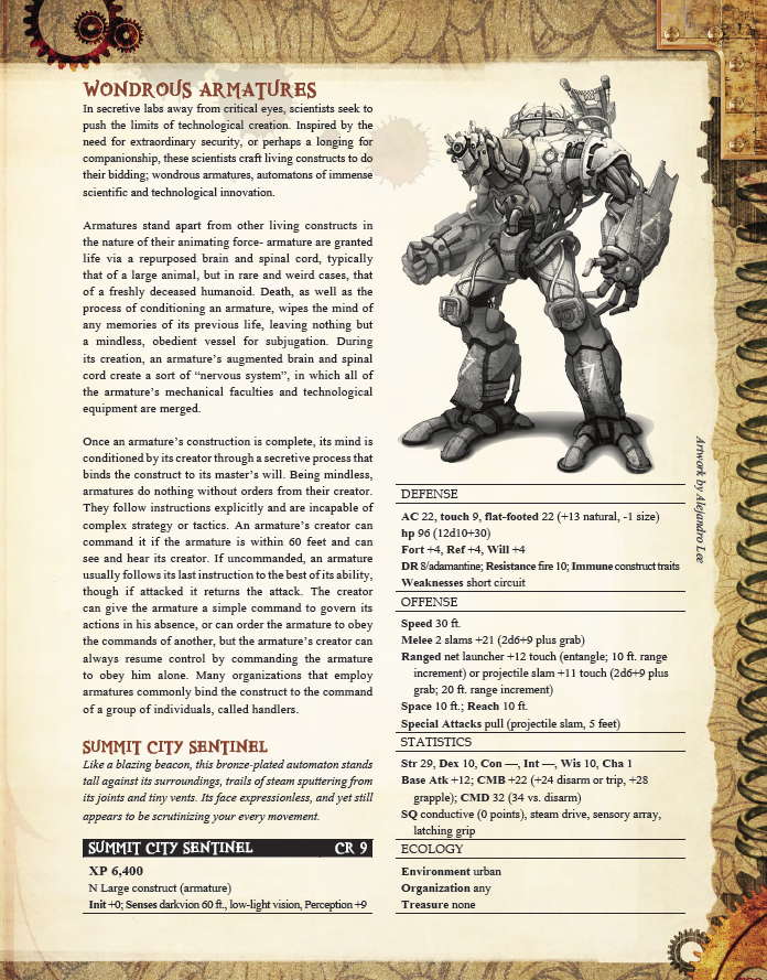 Pure Steam Campaign Setting – Steampunk Pathfinder RPG World