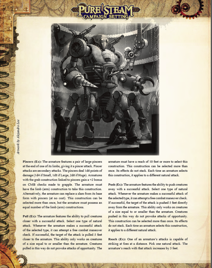 Pure Steam Campaign Setting – Steampunk Pathfinder RPG World