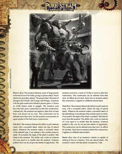 Pure Steam Campaign Setting – Steampunk Pathfinder RPG World