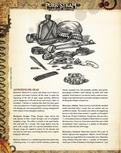 Pure Steam Campaign Setting – Steampunk Pathfinder RPG World