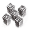 Exotic Dice Sets: Metal Dwarven d6 Dice (5 dice)