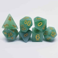 Marbled Jade Dice Set