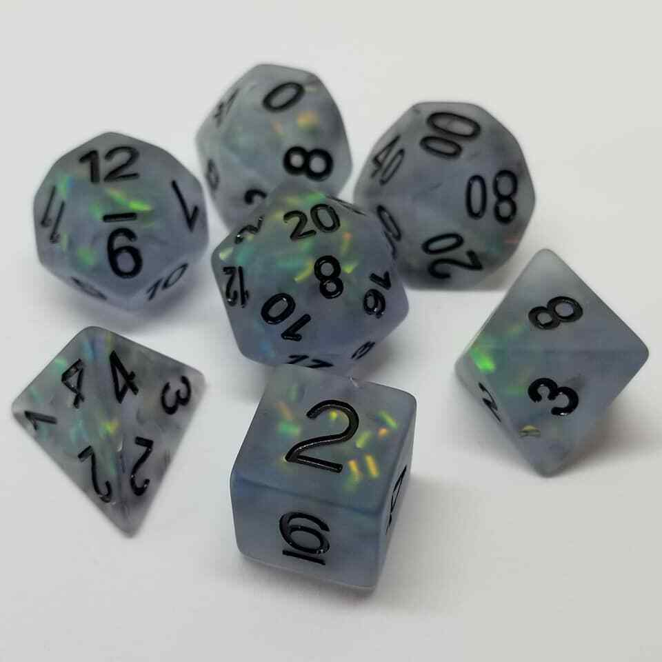 Luminous Moonshade Dice Set